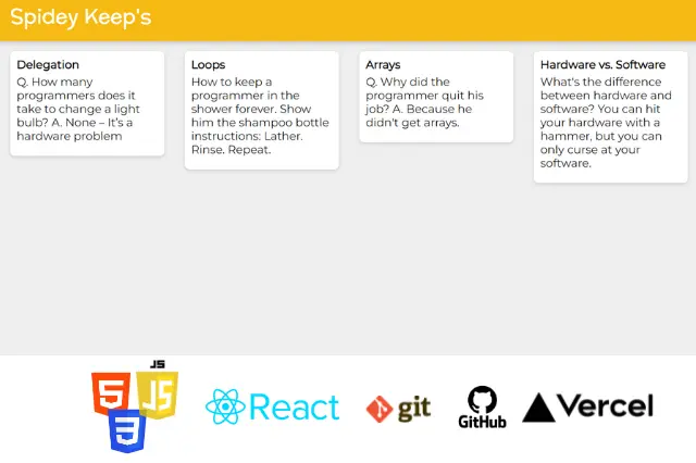 Google Keep Clone preview